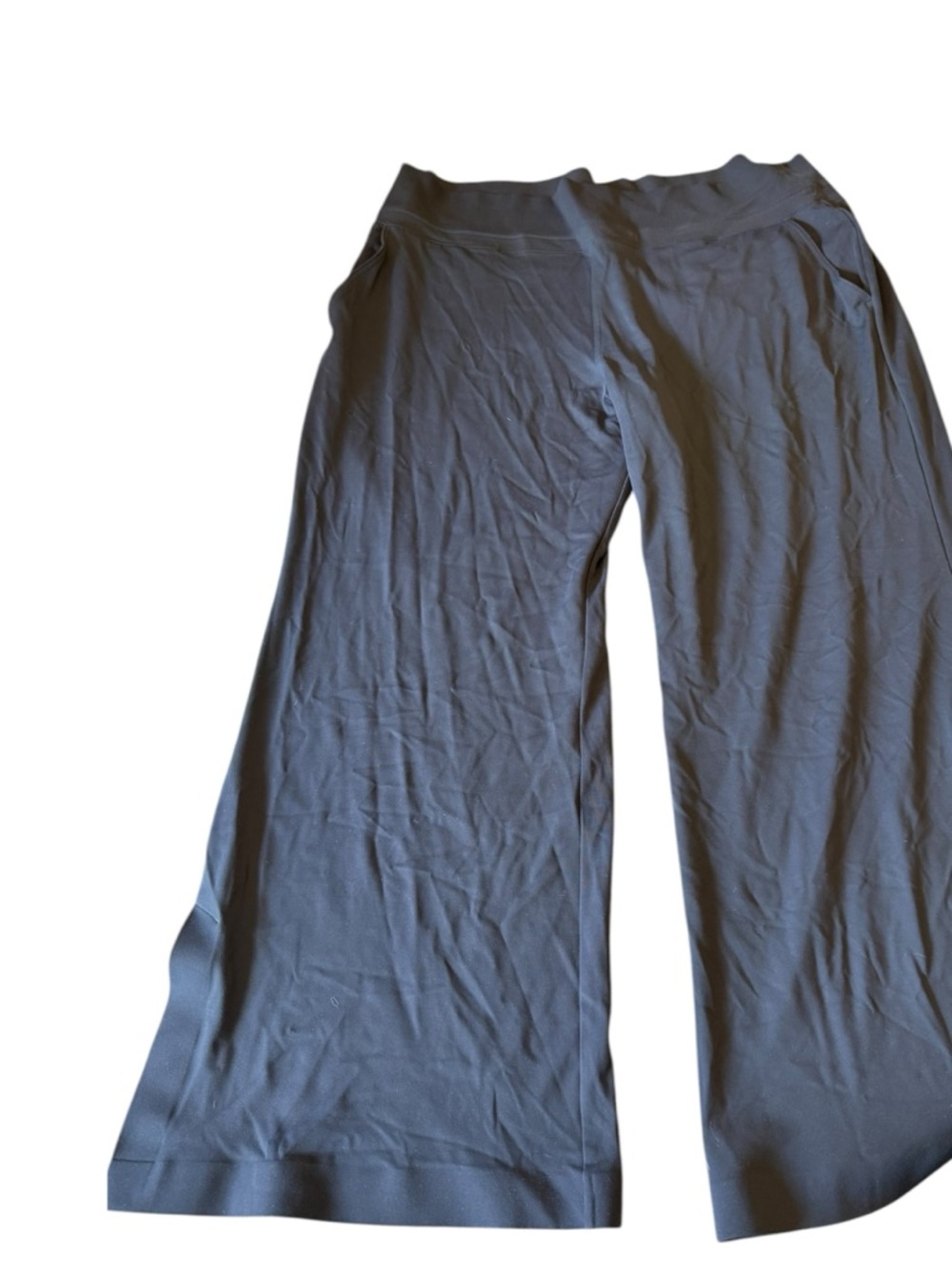 ATHLETA Wide Leg Pants Size 3X Black Stretch Casual Athleisure Comfy Walking